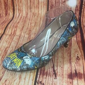 Custom Batman comic heels size 41 / 10.5 NWOT From The Spectrum ETSY 2.5" heel